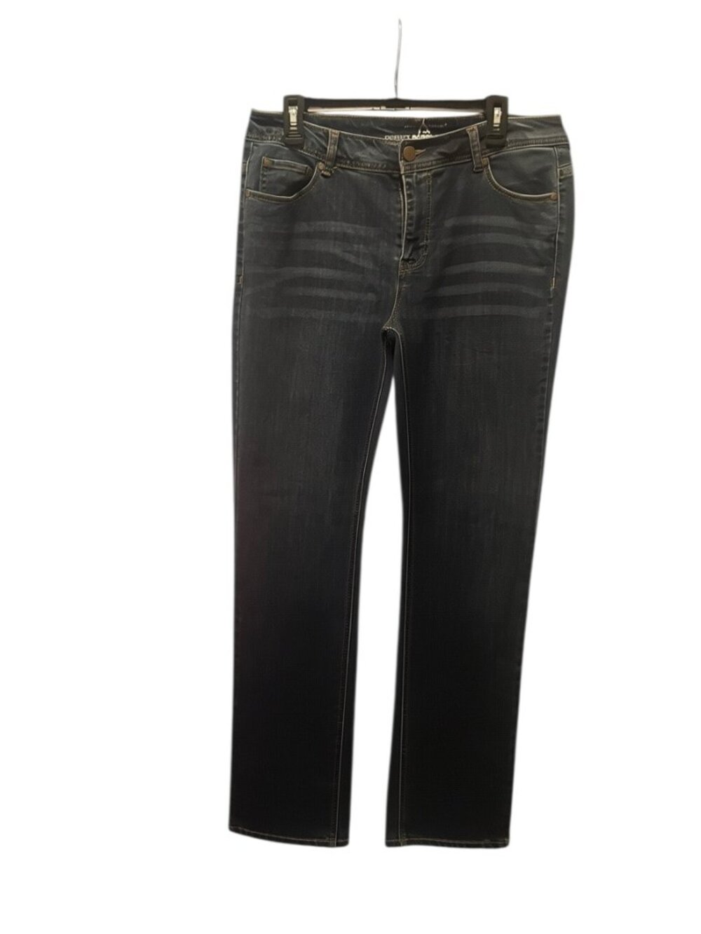 Ashley Stewart Perfect Skinny Jeans Size 14 Tall Medium Wash Stretch Denim 34"